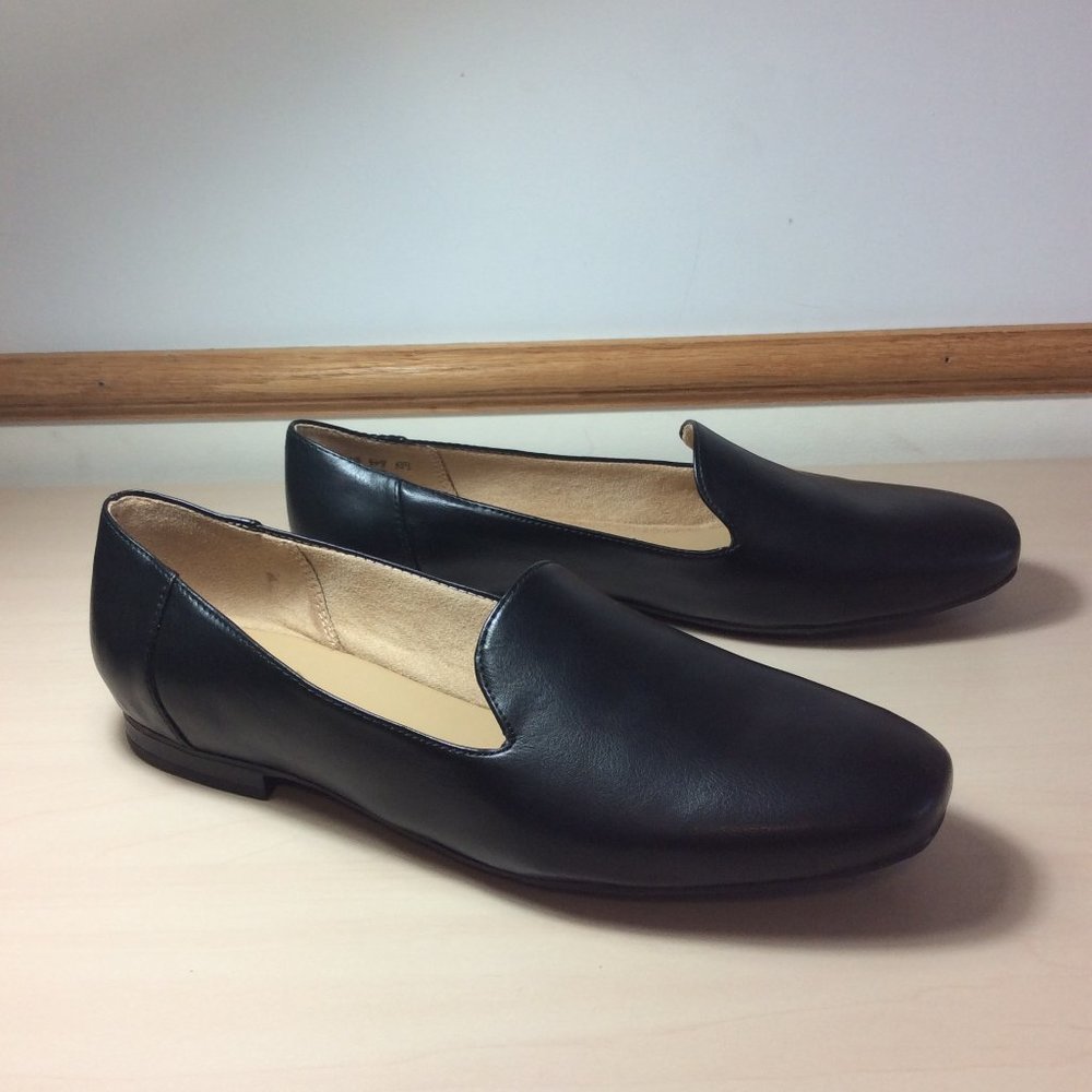 Naturalizer Smooth Black Leather  Loafer - Kit 2 style